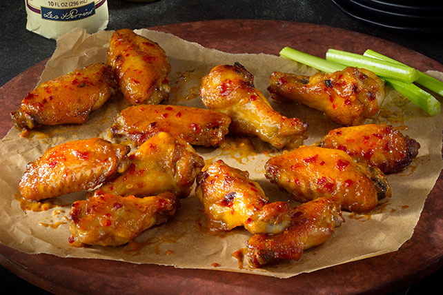 Maple-Dijon Glazed Chicken Wings