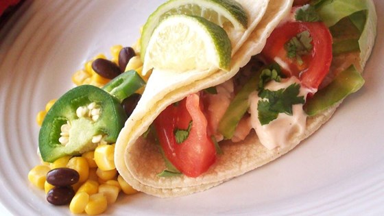 Grilled Fish Tacos with Chipotle-Lime Dressing