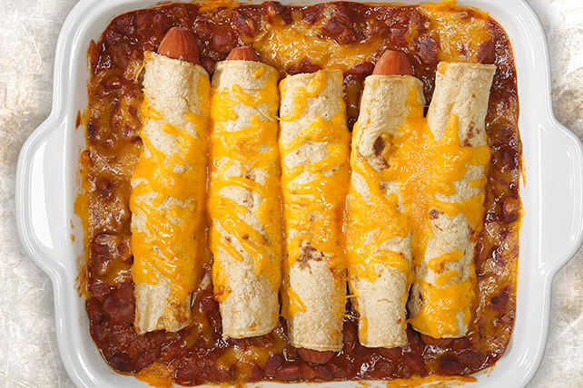 4-Ingredient Chili Dog Casserole