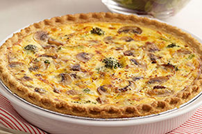 Broccoli & Cheddar Quiche