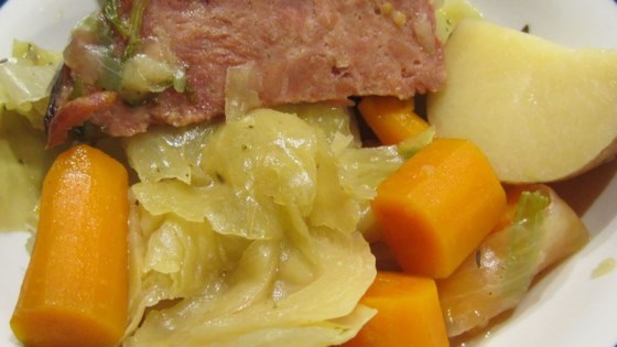 Slow Cooker New England Boiled Dinner