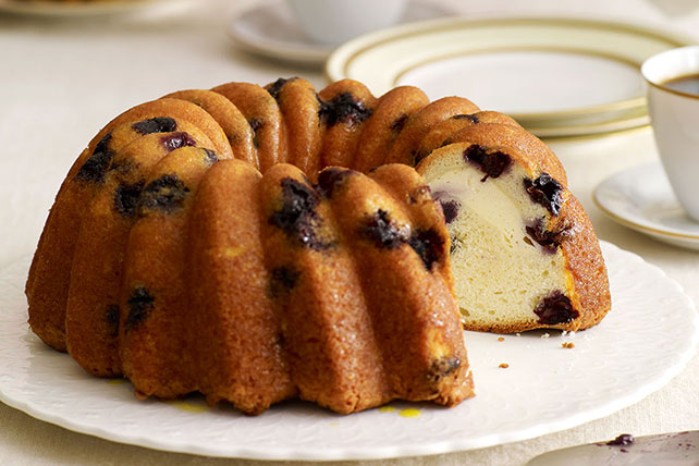 Lemon-Blueberry Swirl Cake