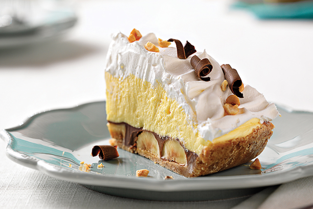 Peanut Butter-Chocolate Banana Cream Pie