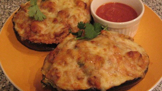 Sausage-Stuffed Eggplant