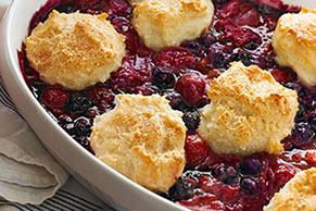 Triple-Berry Cobbler Recipe