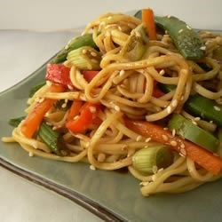 Soba with Toasted Sesame Seed Sauce