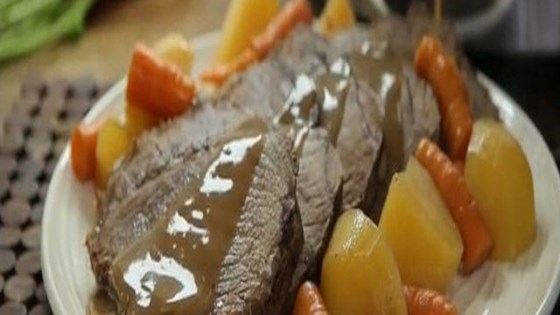 Slow Cooker Apple Cider Pot Roast