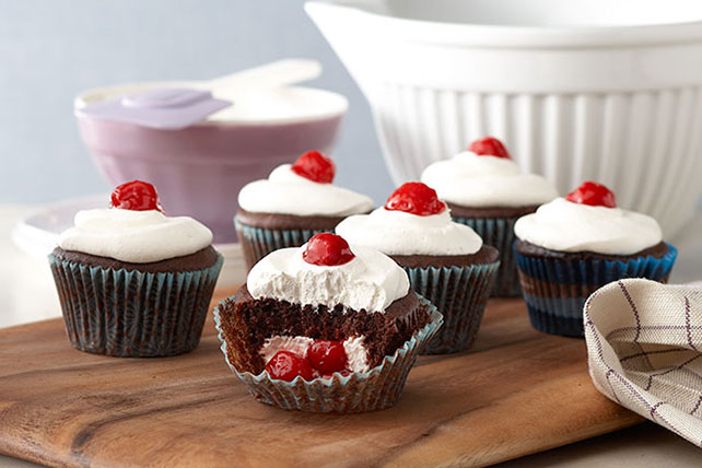 Black Forest-Stuffed Cupcakes