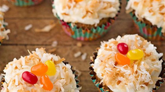 Lemon Frosted Carrot Cake Cupcakes