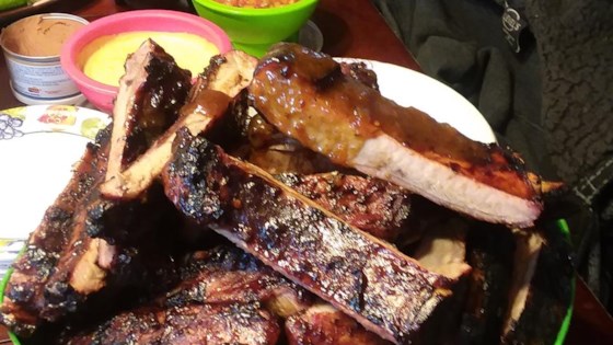 Spicy Honey-Mustard Glazed Pork Ribs