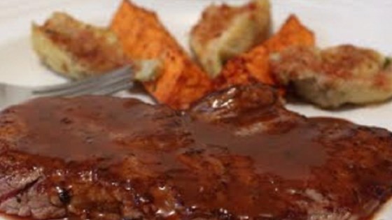 Minute Steaks with Barbeque Butter Sauce