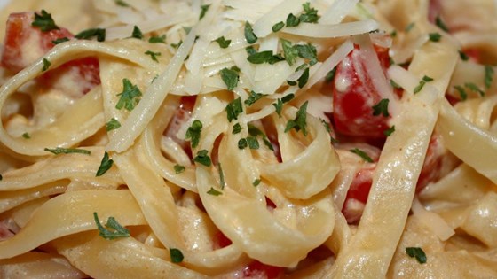 Fettuccine with Sweet Pepper-Cayenne Sauce