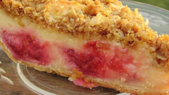 Raspberry Sour Cream Pie