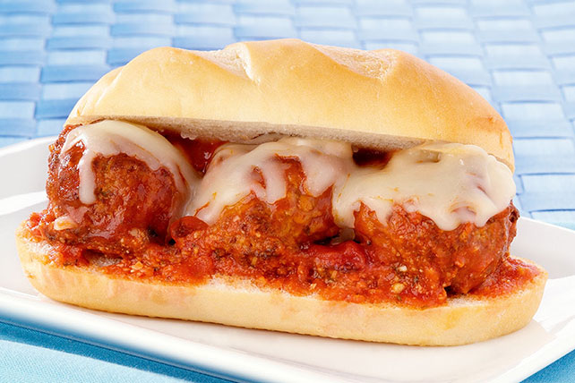 Meatball Sandwich with Cheese