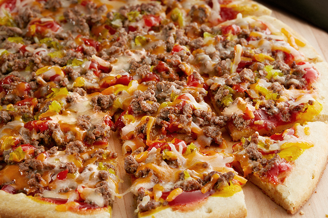 Easy Cheeseburger Pizza