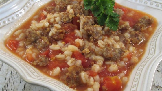 Mom's Italian Beef Barley Soup