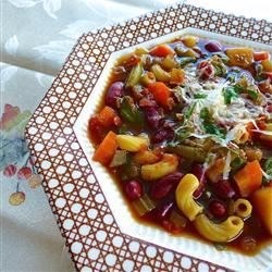 Slow Cooker Vegetarian Minestrone