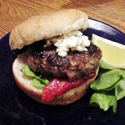 Grilled Spicy Lamb Burgers