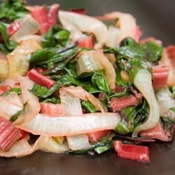 Red Chard and Caramelized Onions