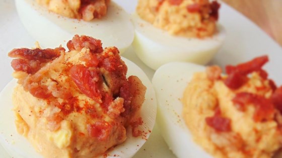 Sweet and Savory Peanut Butter Deviled Eggs