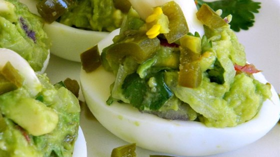 Devilishly Different Green Deviled Eggs