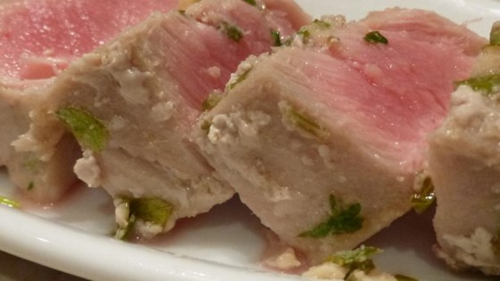 Grilled Lime Cilantro Ahi with Honey Glaze