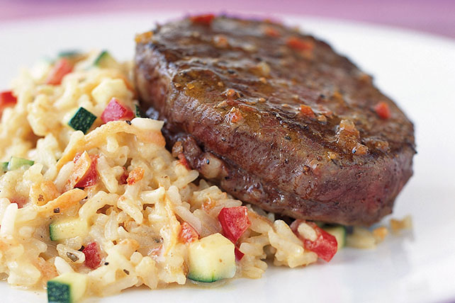 Beef Tenderloin with Creamy Risotto