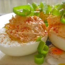 Creamy Cajun Deviled Eggs