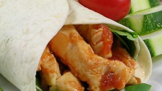 Simple Sweet and Spicy Chicken Wraps