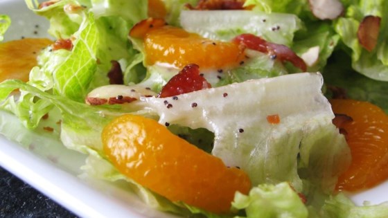 Romaine and Mandarin Orange Salad with Poppy Seed Dressing