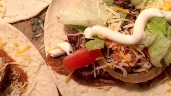 No Fuss Shredded Beef Tacos