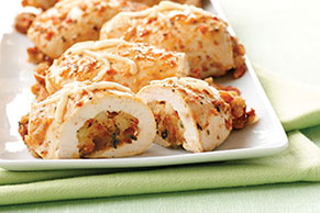 Bruschetta 'n Cheese-Stuffed Chicken Breasts