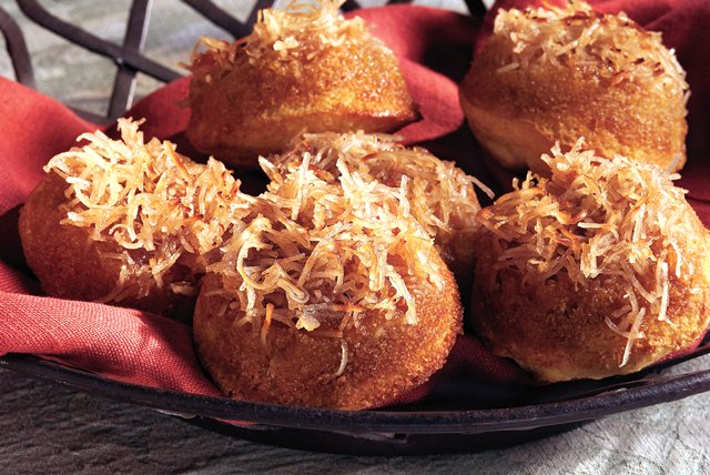 Upside-Down Coconut-Maple Corn Muffins