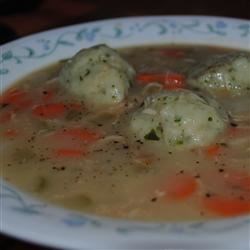 Hearty Turkey Soup with Parsley Dumplings