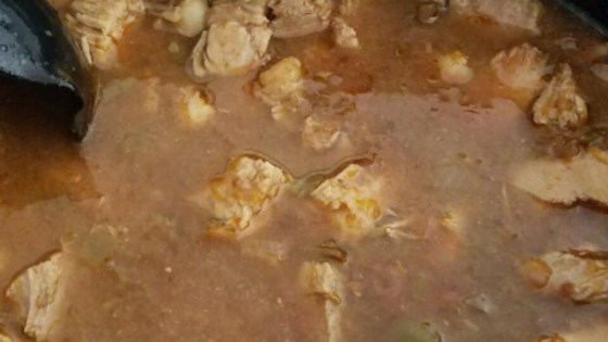 Slow Cooker Posole with Pork and Chicken