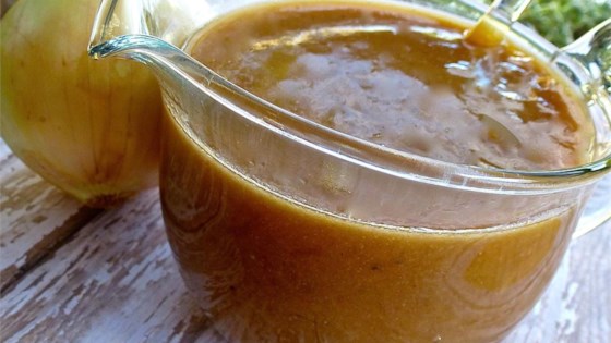 Onion Gravy for British Bangers and Mash