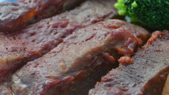 Baked Round Steak in Barbeque Sauce