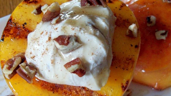 Grilled Peaches and Cream