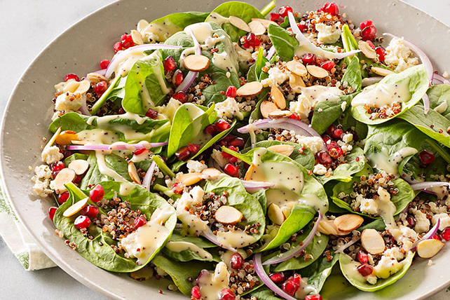 Pomegranate-Quinoa Spinach Salad