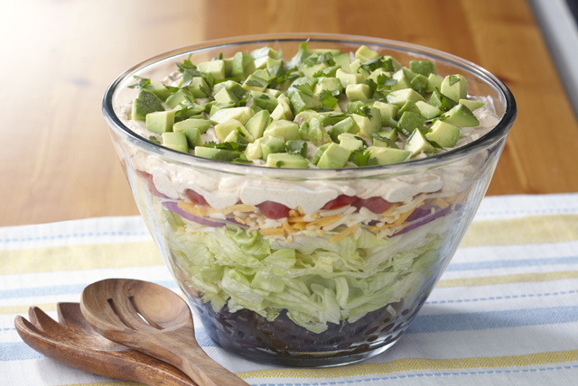 Layered Tex-Mex Taco Salad