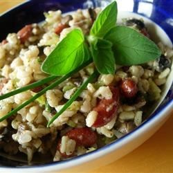 Herbed Rice and Spicy Black Bean Salad