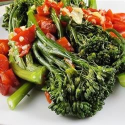 Broccoli Rabe with Roasted Peppers