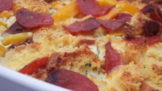 Bacon, Egg, and Cheese Strata