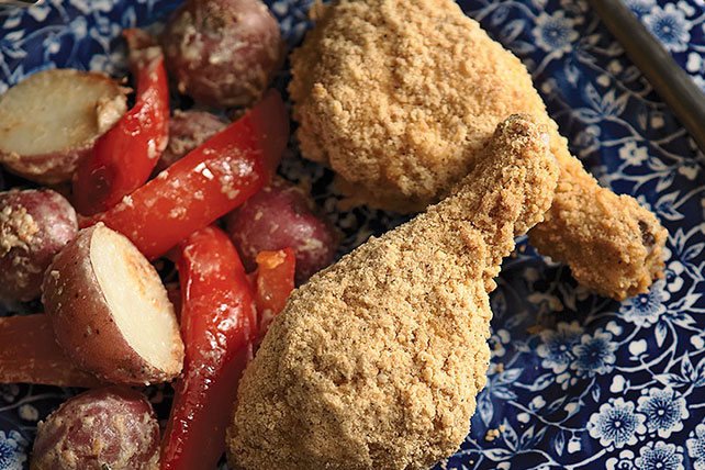 Crispy Chicken & Parmesan Vegetables