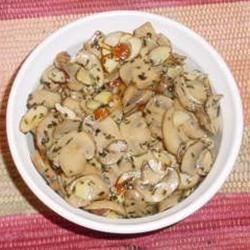 Baked Brie with Mushrooms and Almonds