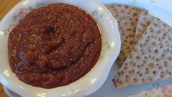 Grilled Eggplant Pepper Appetizer Dip