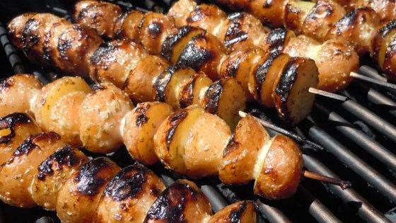 Skewered Grilled Potatoes