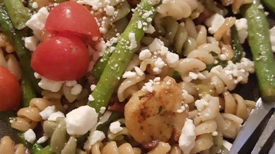 Zesty Feta and Shrimp Summer Pasta Salad