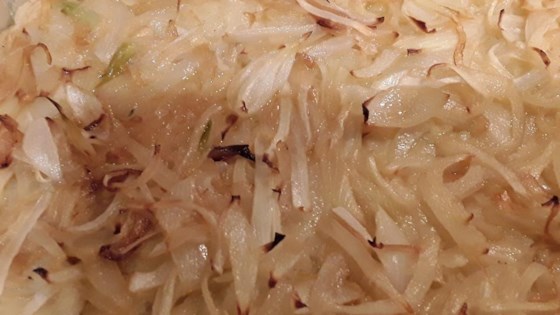 Mashed Potato, Rutabaga, and Parsnip Casserole with Caramelized Onions