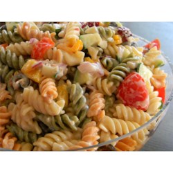 No Mayo Easy Pasta Salad